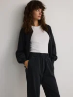 Utsvängda joggingbyxor -mörkgrå - Image 2